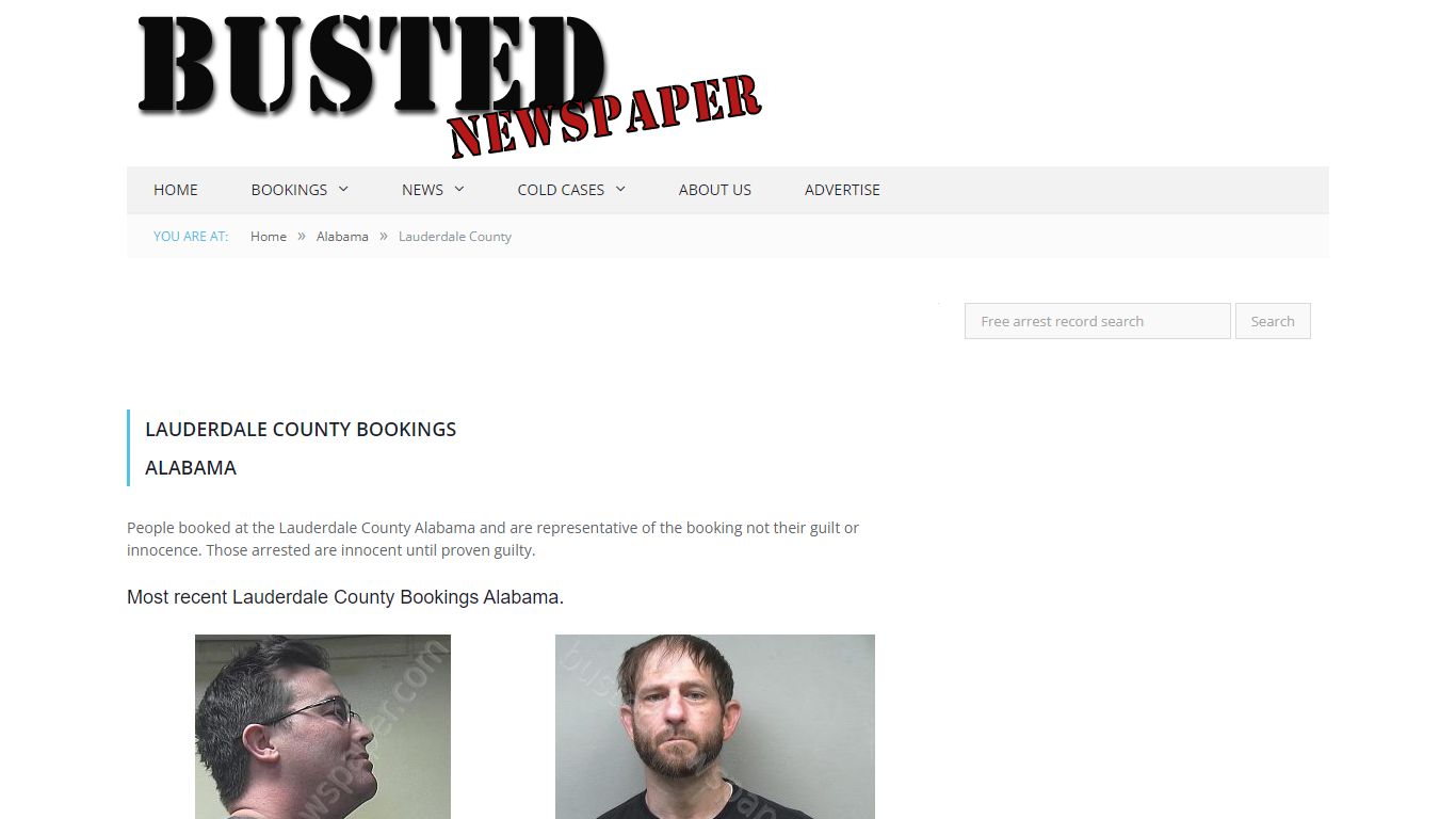 Lauderdale County, AL Mugshots - BUSTEDNEWSPAPER.COM